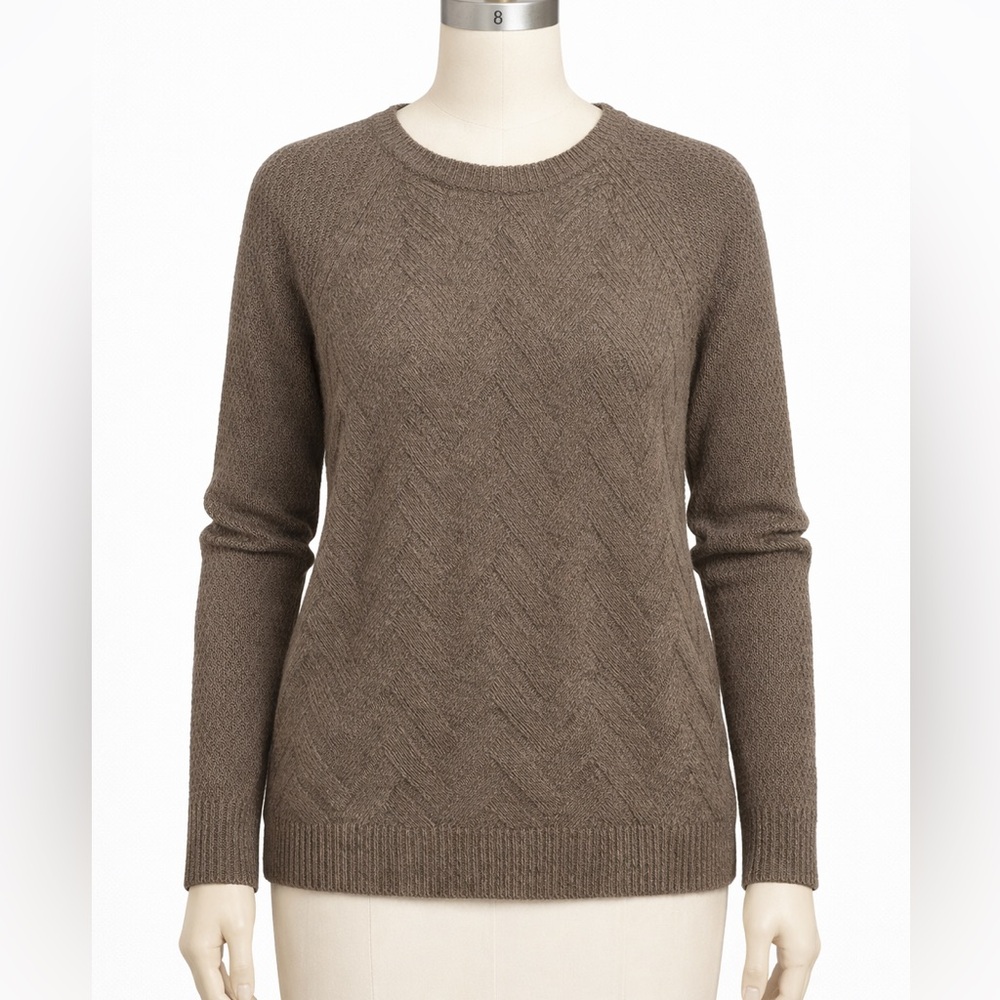Sonoma Women’s Taupe Knit Sweater-sz L